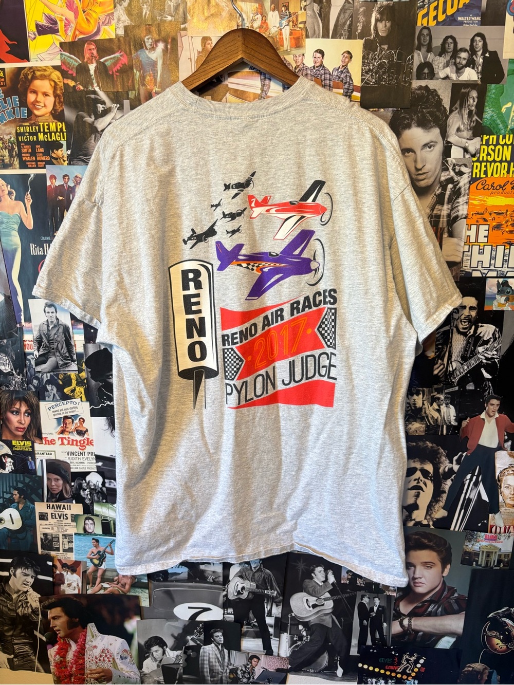 Reno Air Races 2017 Pylon Judge Gray Graphic T-Shirt